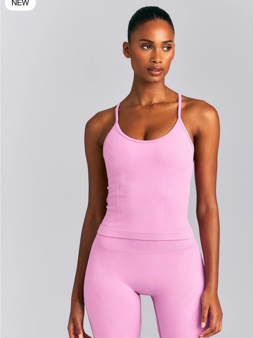 Oner Active ENHANCELIFT™ SEAMLESS STRAPPY RACER TANK TOP WITH BUILT IN BRA